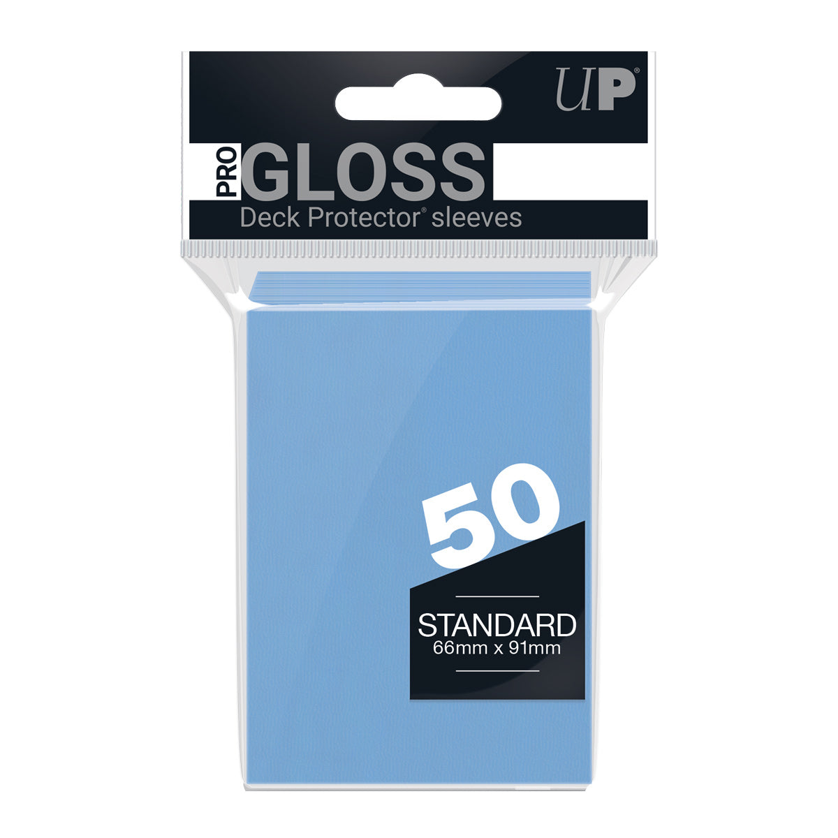 Ultra Pro Gloss 50ct SOLID DP Light Blue - Trinity Hobby