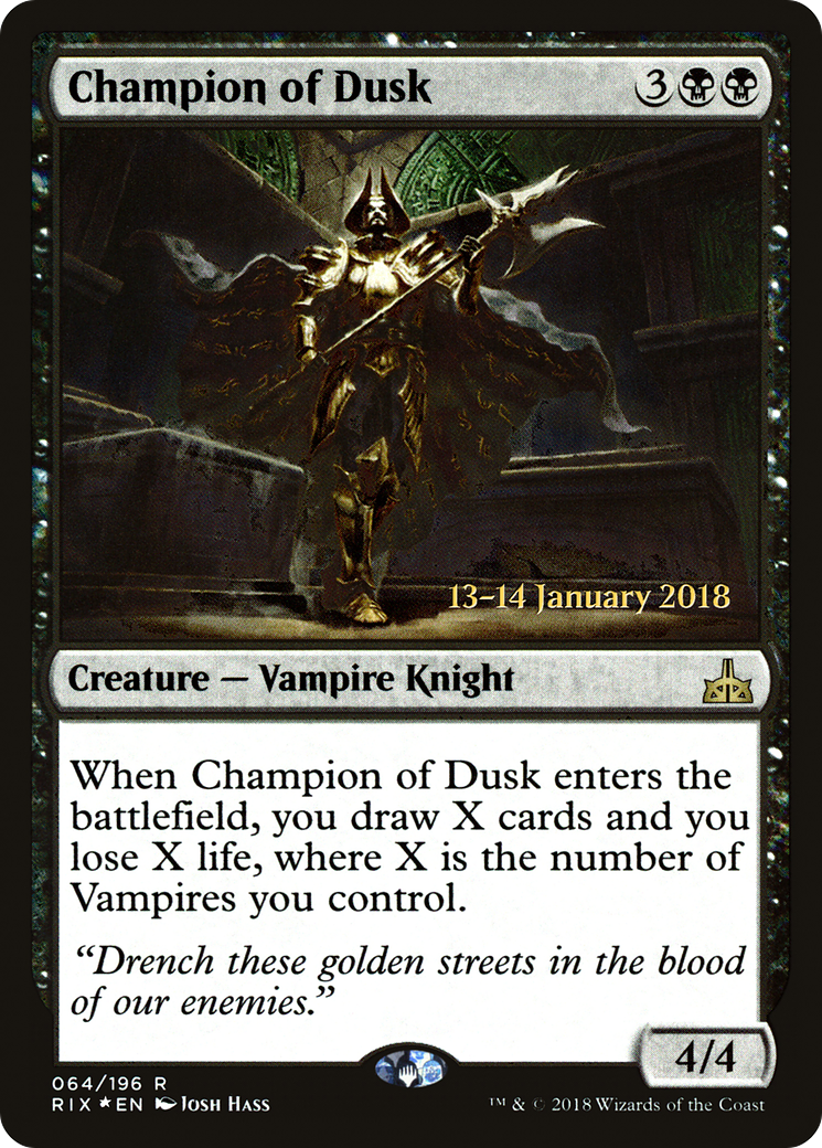 Champion of Dusk [Rivals of Ixalan Prerelease Promos] - Trinity Hobby