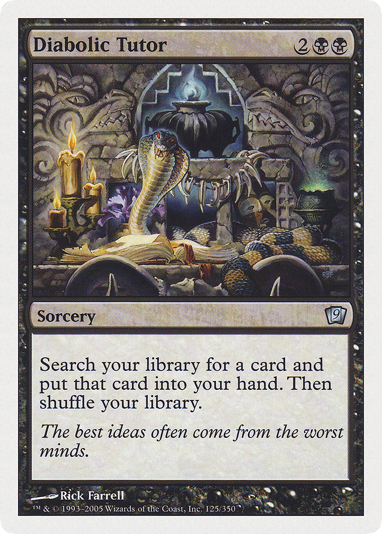 Diabolic Tutor [Ninth Edition] - Trinity Hobby