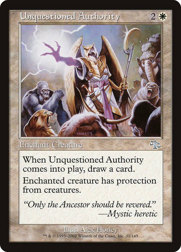 Unquestioned Authority [Judgment] - Trinity Hobby