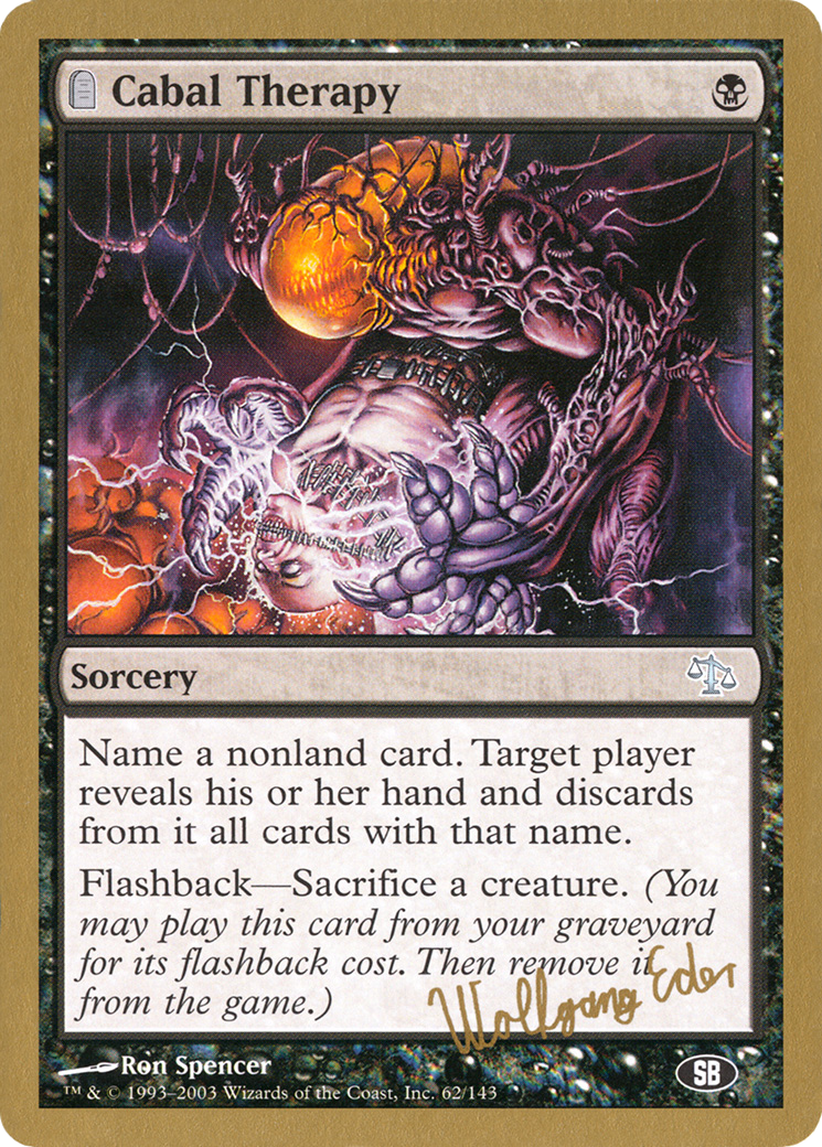 Cabal Therapy (Wolfgang Eder) (SB) [World Championship Decks 2003] - Trinity Hobby