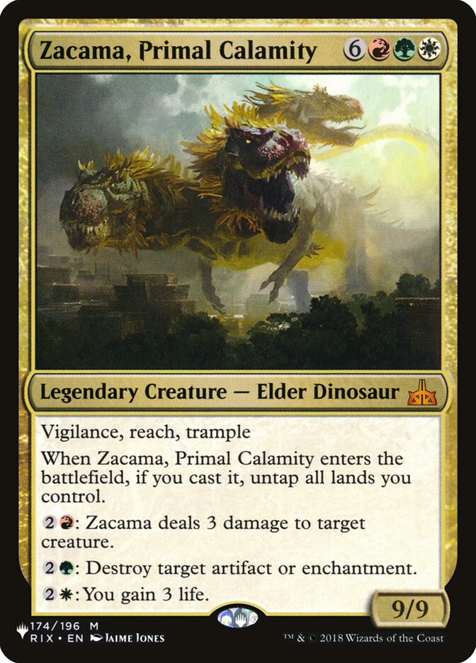 Zacama, Primal Calamity [The List] - Trinity Hobby