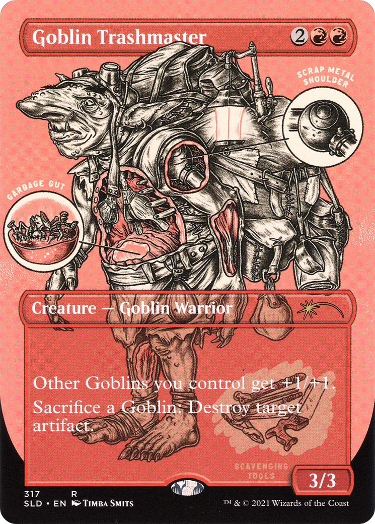 Goblin Trashmaster [Etched Foil]  (SLD-317) - [Secret Lair Drop] (Borderless) - Trinity Hobby