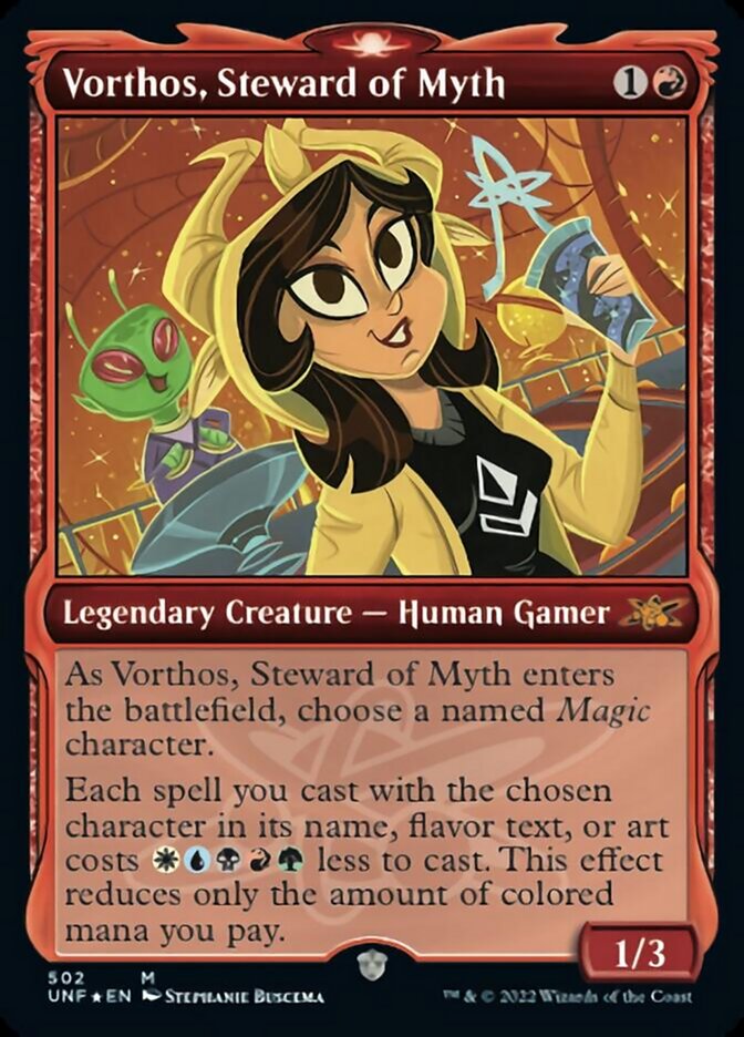 Vorthos, Steward of Myth (Showcase) (Galaxy Foil) [Unfinity] - Trinity Hobby