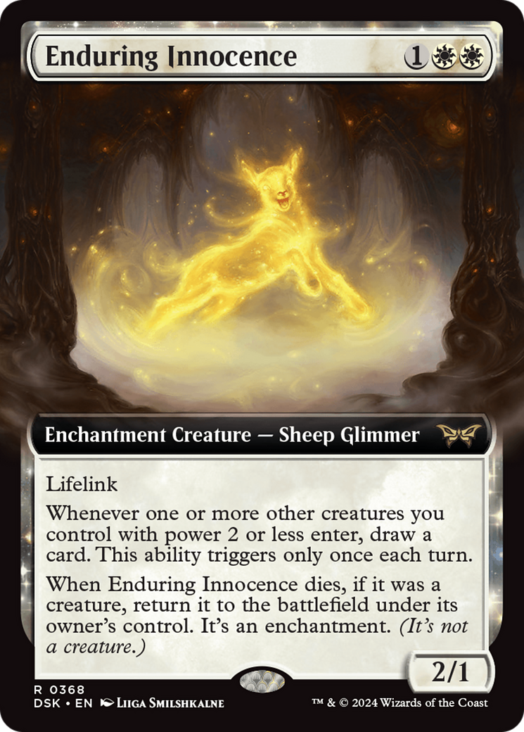 Enduring Innocence (Extended Art) [Duskmourn: House of Horror] - Trinity Hobby