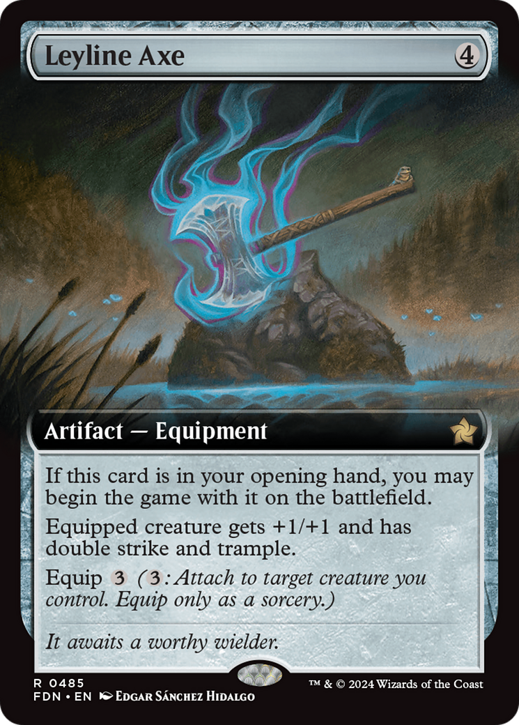 Leyline Axe (Extended Art) [Foundations] - Trinity Hobby