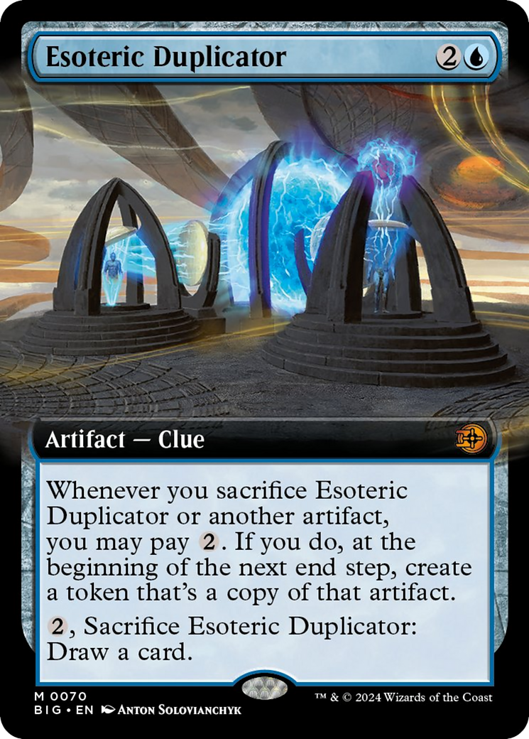 Esoteric Duplicator (Extended Art) [Outlaws of Thunder Junction: The Big Score] - Trinity Hobby