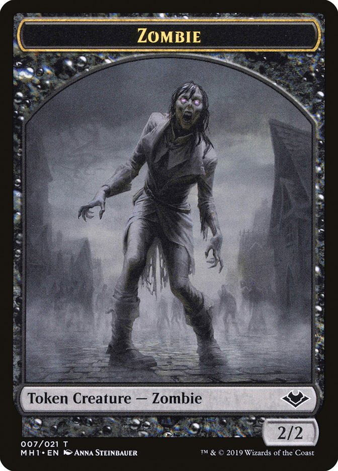 Marit Lage // Zombie Double-Sided Token [Modern Horizons Tokens] - Trinity Hobby