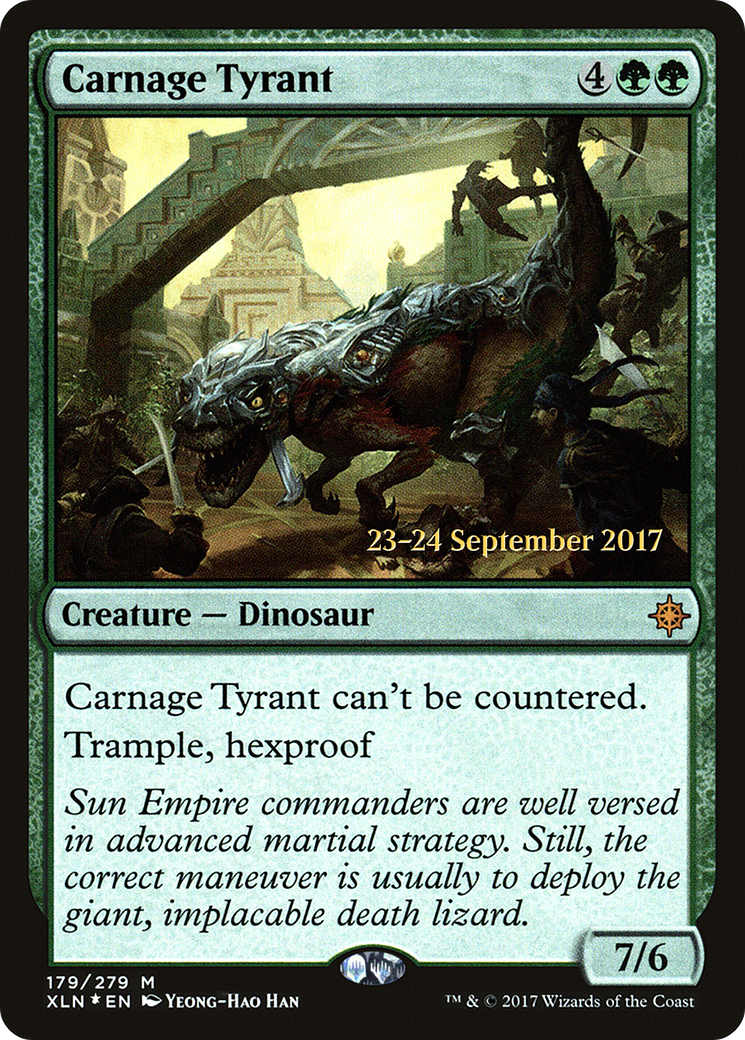 Carnage Tyrant [Ixalan Prerelease Promos] - Trinity Hobby