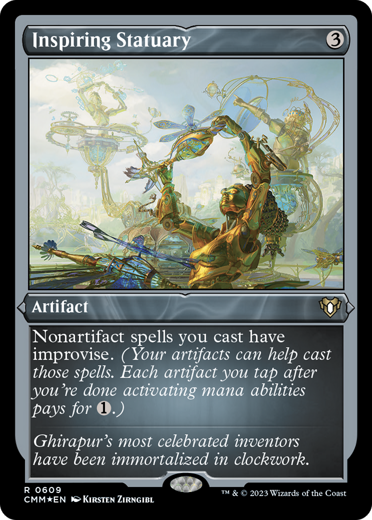Inspiring Statuary (Foil Etched) [Commander Masters] - Trinity Hobby