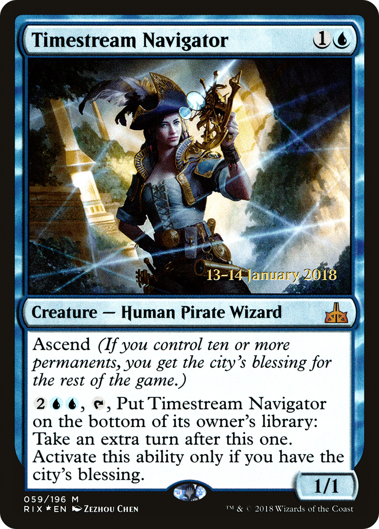 Timestream Navigator [Rivals of Ixalan Prerelease Promos] - Trinity Hobby