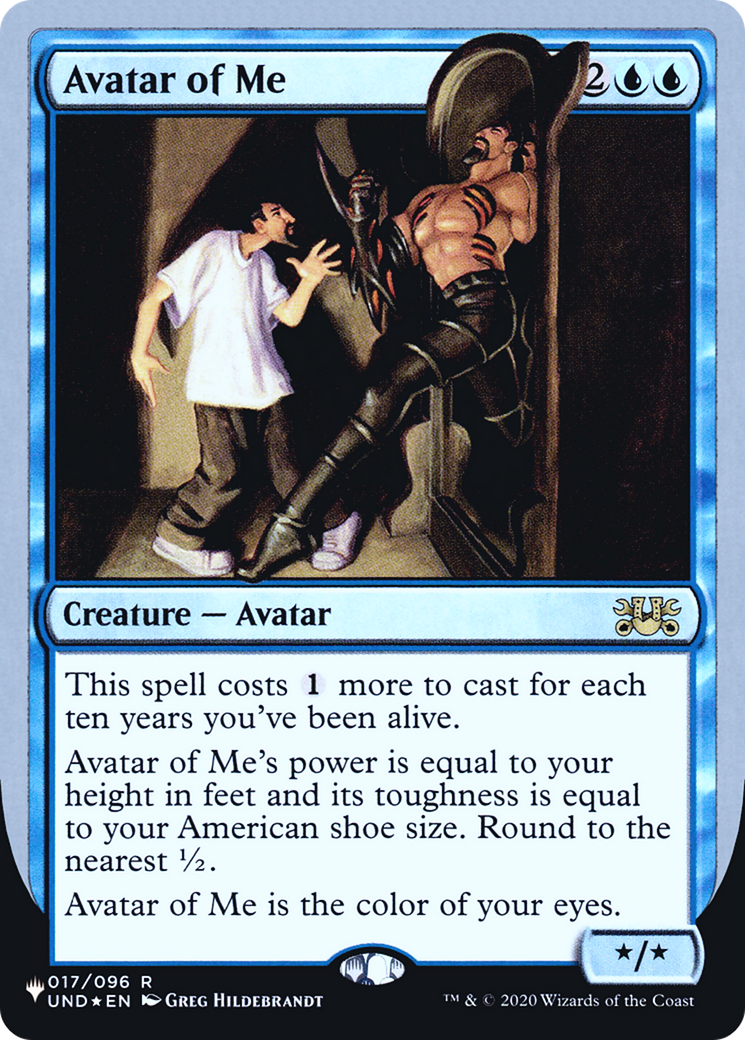 Avatar of Me (Unfinity Foil Edition) [The List] - Trinity Hobby