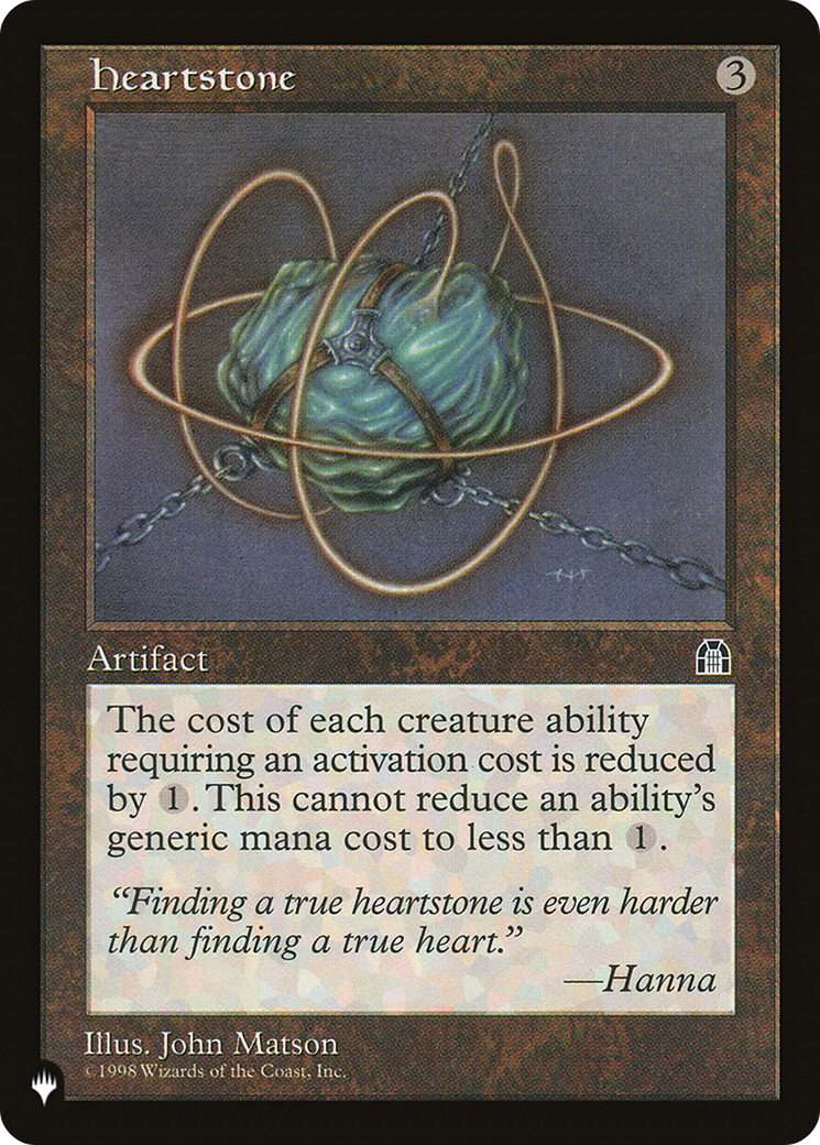 Heartstone [The List] - Trinity Hobby