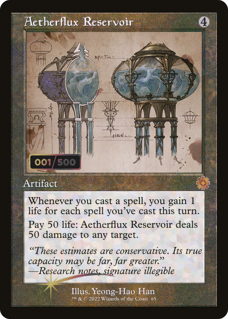 Aetherflux Reservoir (Retro Schematic) (Serialized) [The Brothers' War Retro Artifacts] - Trinity Hobby