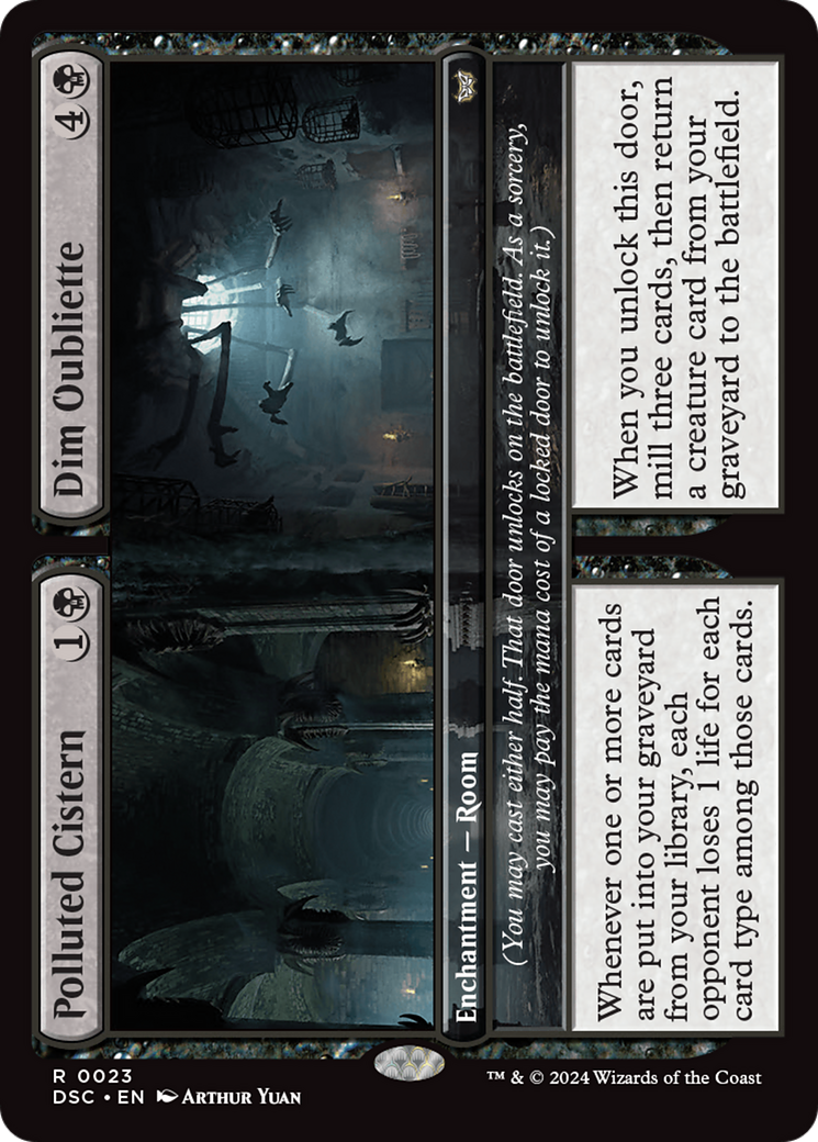 Polluted Cistern // Dim Oubliette [Duskmourn: House of Horror Commander] - Trinity Hobby