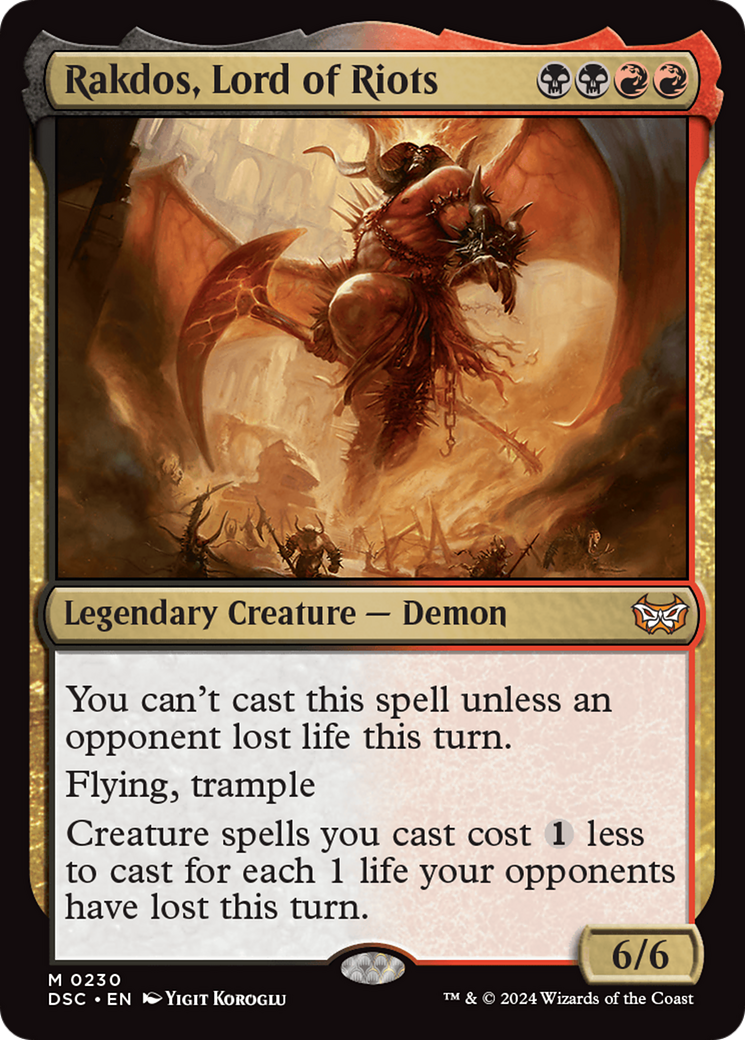 Rakdos, Lord of Riots [Duskmourn: House of Horror Commander] - Trinity Hobby
