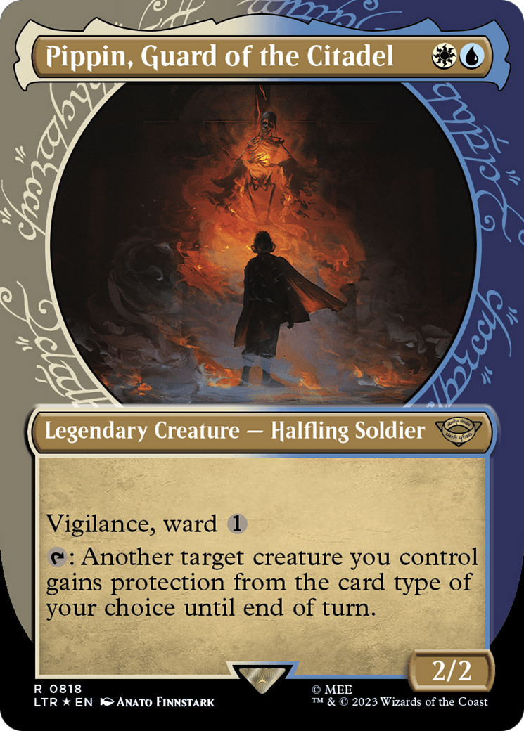 Pippin, Guard of the Citadel (Showcase) (Surge Foil) [The Lord of the Rings: Tales of Middle-Earth] - Trinity Hobby
