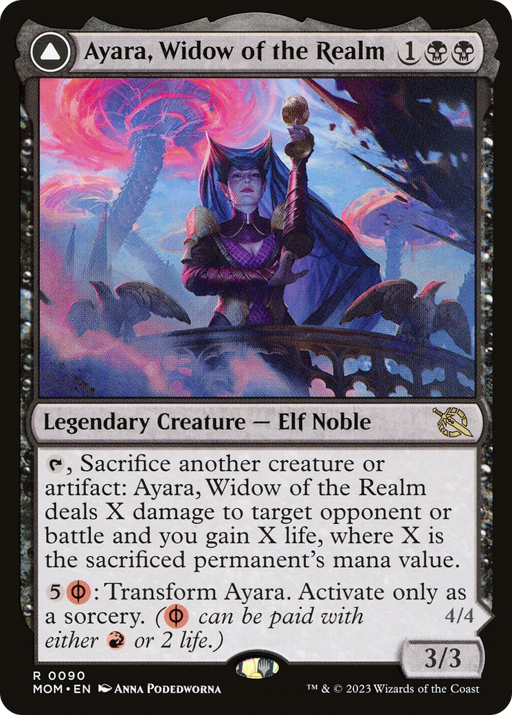 Ayara, Widow of the Realm // Ayara, Furnace Queen [March of the Machine] - Trinity Hobby