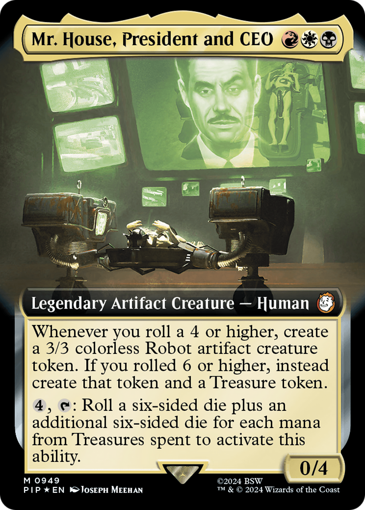 Mr. House, President and CEO (Extended Art) (Surge Foil) [Fallout] - Trinity Hobby