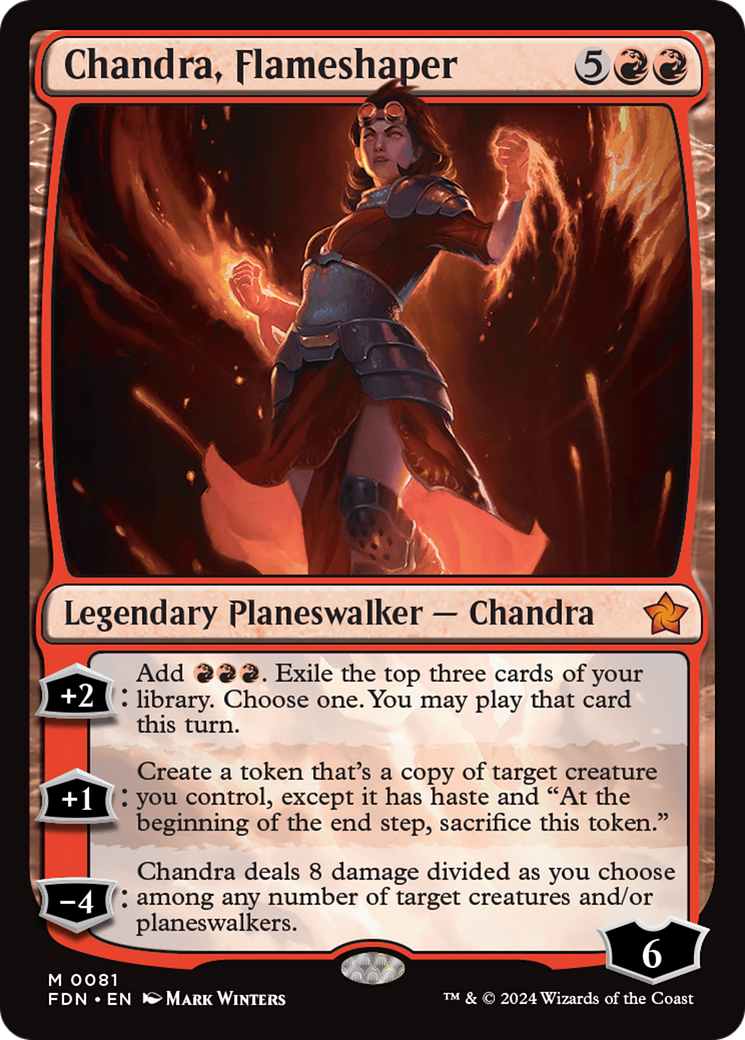Chandra, Flameshaper [Foundations] - Trinity Hobby