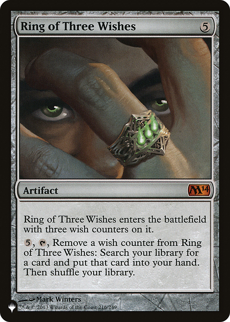 Ring of Three Wishes [The List] - Trinity Hobby
