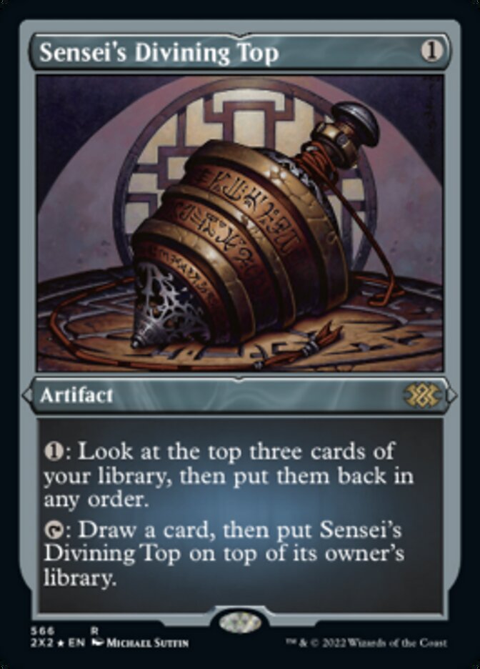 Sensei's Divining Top (Foil Etched) [Double Masters 2022] - Trinity Hobby