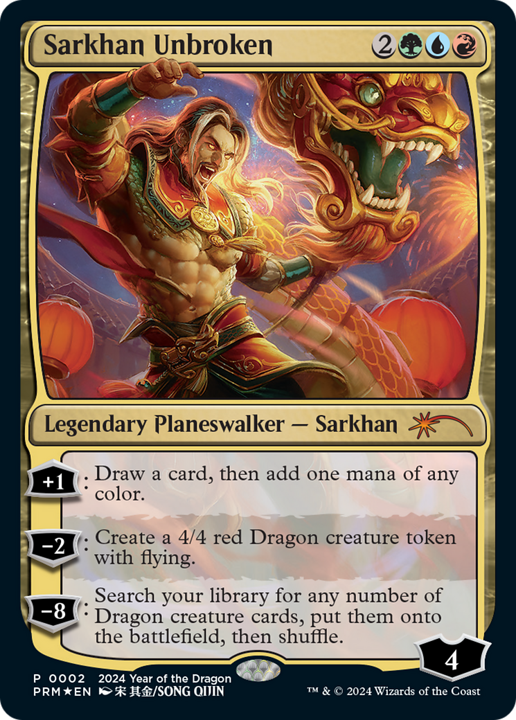 Sarkhan Unbroken (Year of the Dragon 2024) [Standard Showdown Promos] - Trinity Hobby