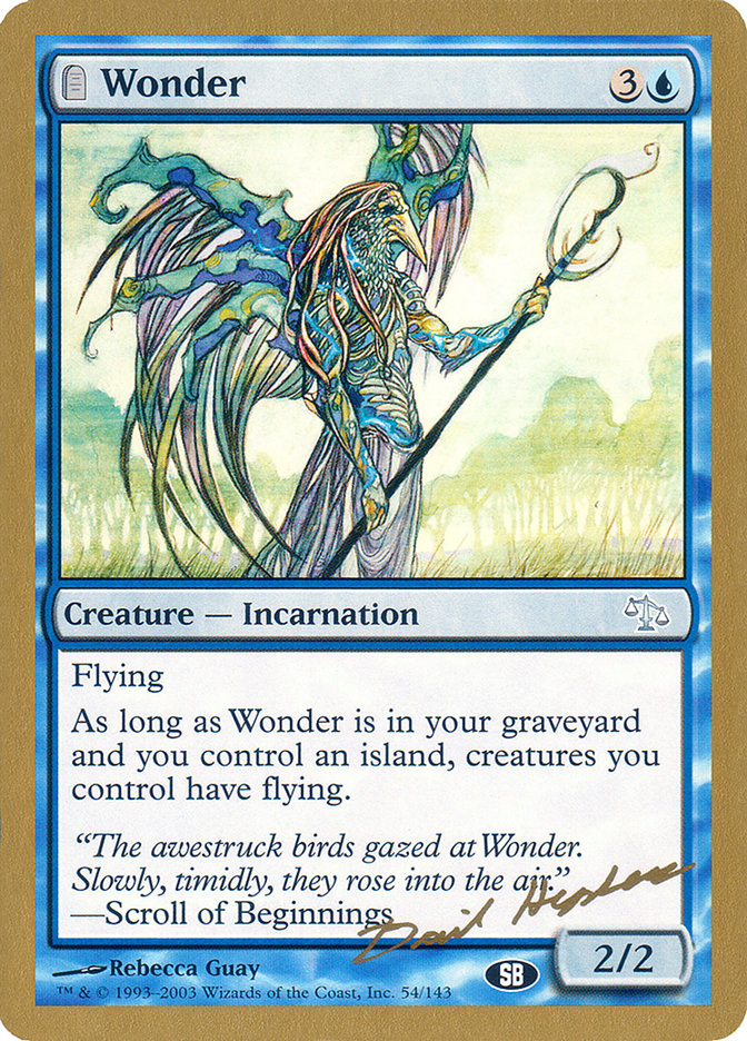 Wonder (Dave Humpherys) (SB) [World Championship Decks 2003] - Trinity Hobby