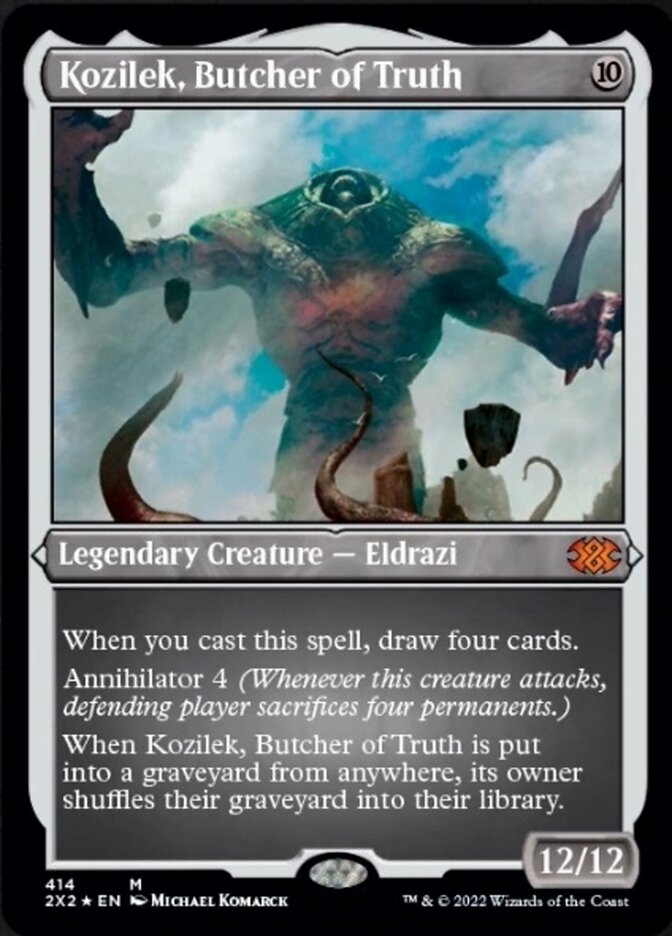 Kozilek, Butcher of Truth (Foil Etched) [Double Masters 2022] - Trinity Hobby