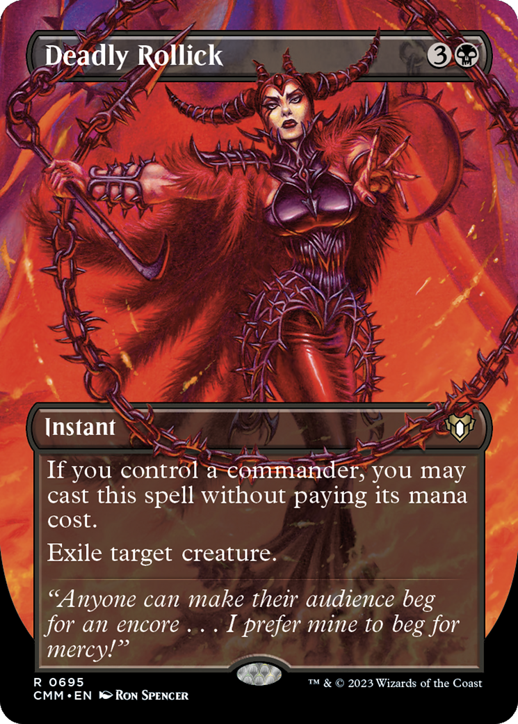 Deadly Rollick (Borderless Alternate Art) [Commander Masters] - Trinity Hobby