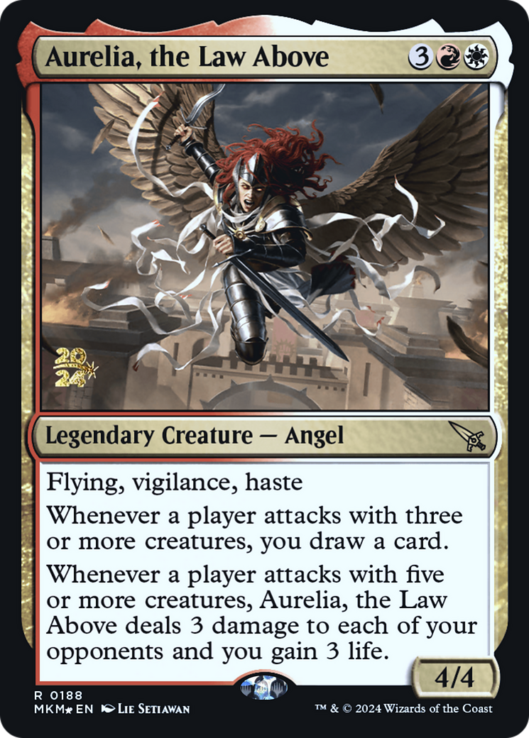 Aurelia, the Law Above [Murders at Karlov Manor Prerelease Promos] - Trinity Hobby