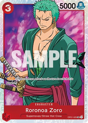 Roronoa Zoro (025) (OP01-025) - [Romance Dawn] Foil - Trinity Hobby