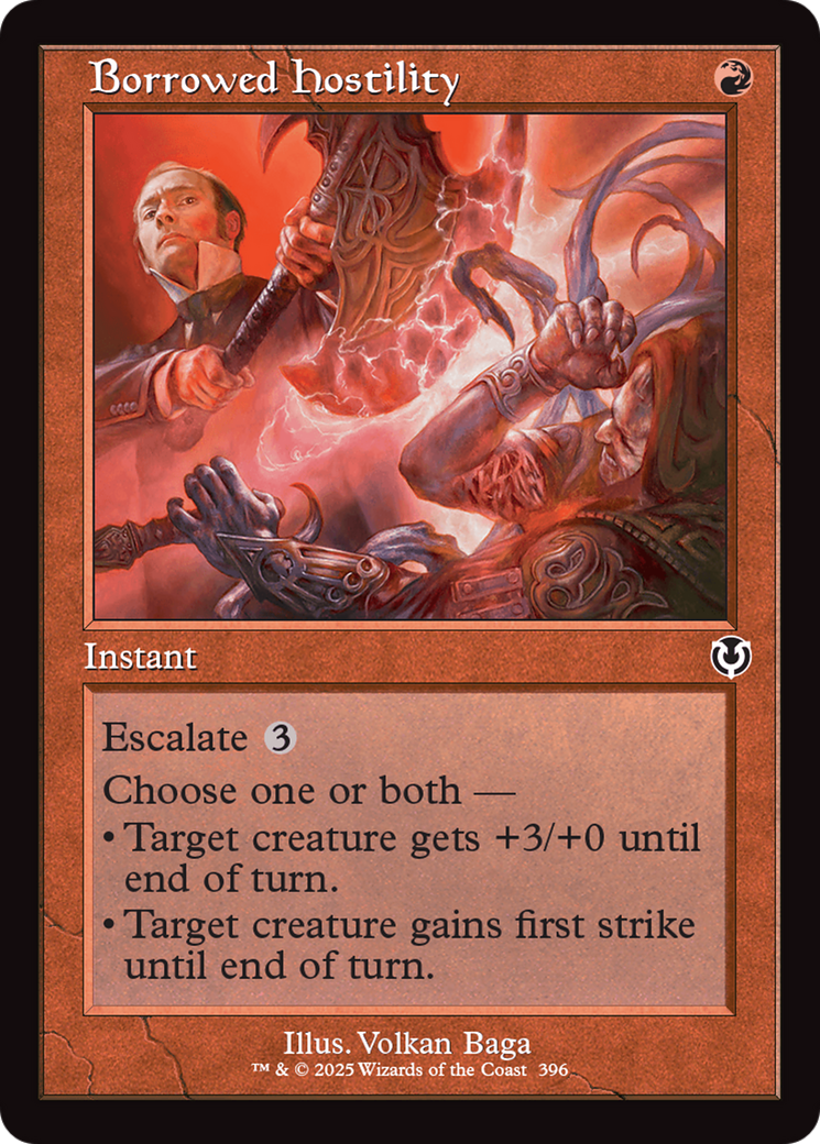 Borrowed Hostility (Retro Frame) [Innistrad Remastered] - Trinity Hobby