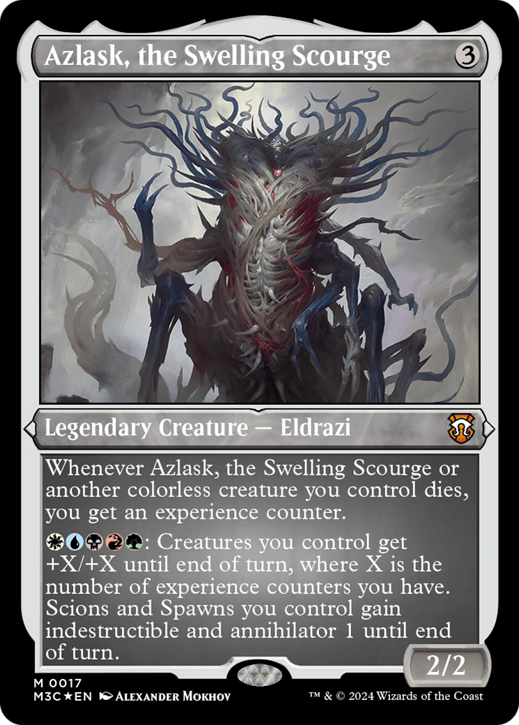 Azlask, the Swelling Scourge (Foil Etched) [Modern Horizons 3 Commander] - Trinity Hobby