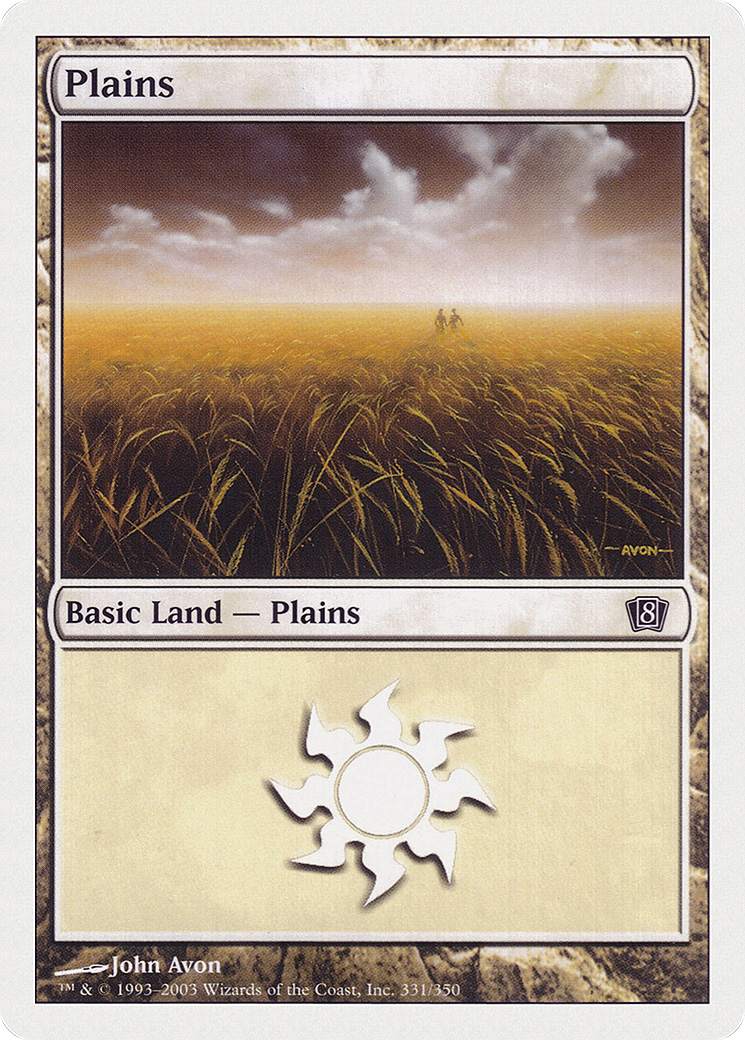 Plains (331) [Eighth Edition] - Trinity Hobby