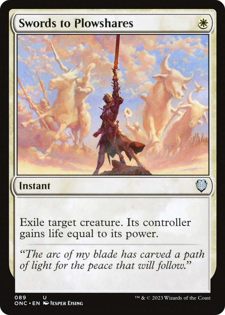 Swords to Plowshares [Phyrexia: All Will Be One Commander] - Trinity Hobby