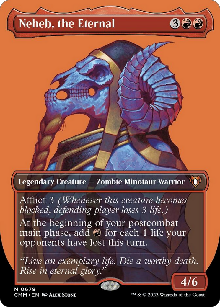 Neheb, the Eternal (Borderless Profile) [Commander Masters] - Trinity Hobby