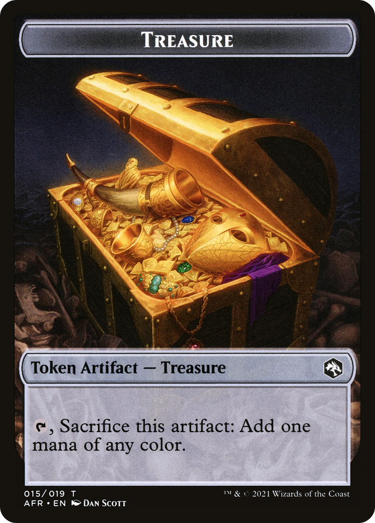 Treasure  [Foil]  (AFR-015) - [Adventures in the Forgotten Realms Tokens] - Trinity Hobby