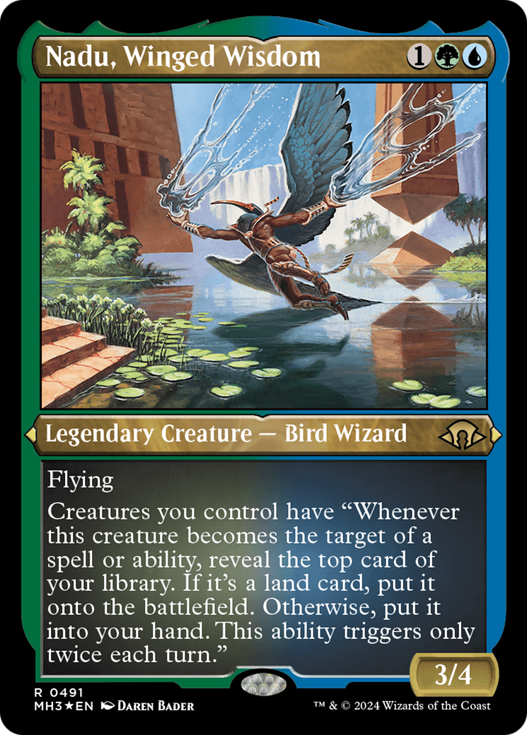 Nadu, Winged Wisdom  [Foil]  (MH3-491) - [Modern Horizons 3] - Trinity Hobby