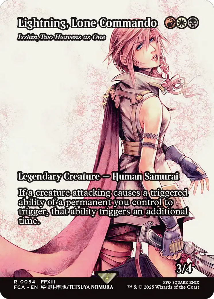 Isshin, Two Heavens as One  (FCA-054) - [FINAL FANTASY: Through the Ages] / Lightning, Lone Commando (Borderless)