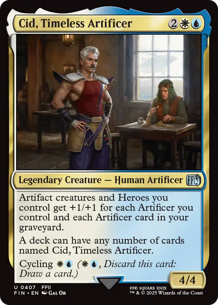 Cid, Timeless Artificer (0407)  [Foil]  (FIN-407) - [FINAL FANTASY] - Trinity Hobby