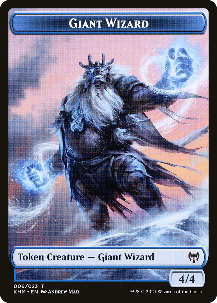 Giant Wizard  [Foil]  (KHM-006) - [Kaldheim Tokens] - Trinity Hobby