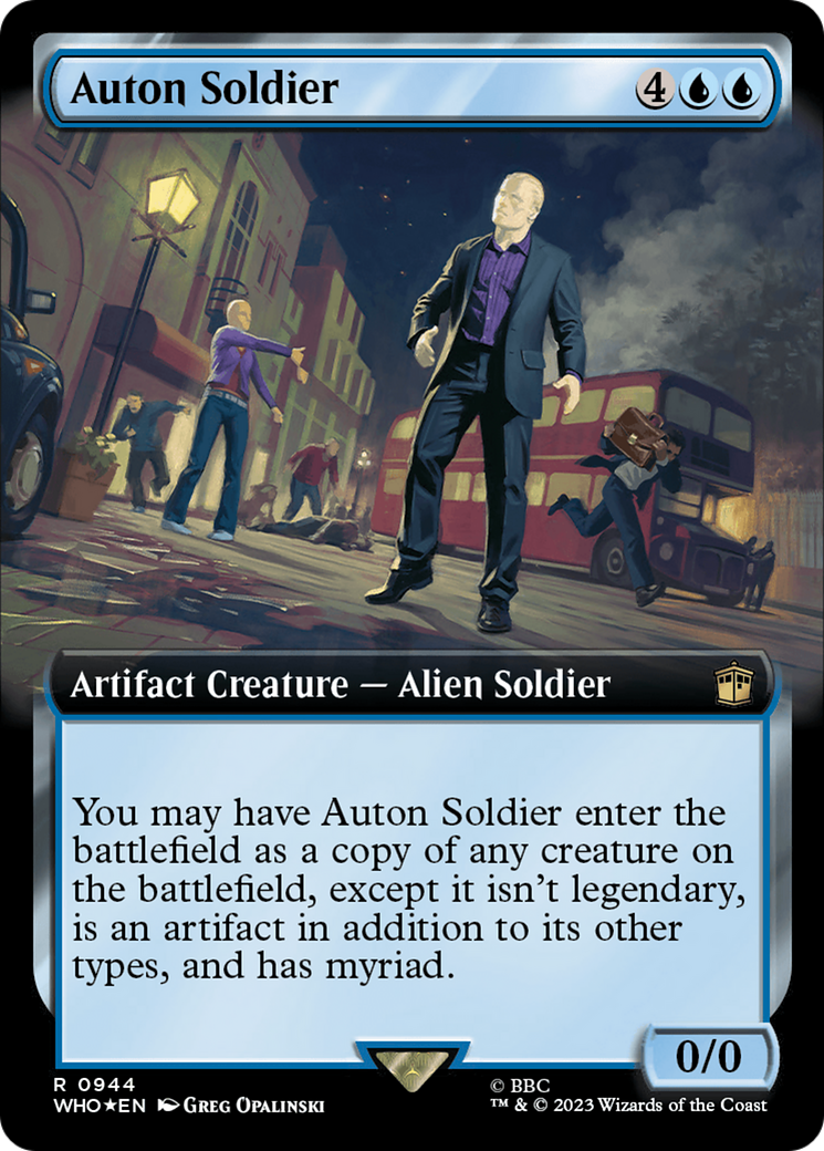 Auton Soldier (Extended Art) (Surge Foil) [Doctor Who] - Trinity Hobby