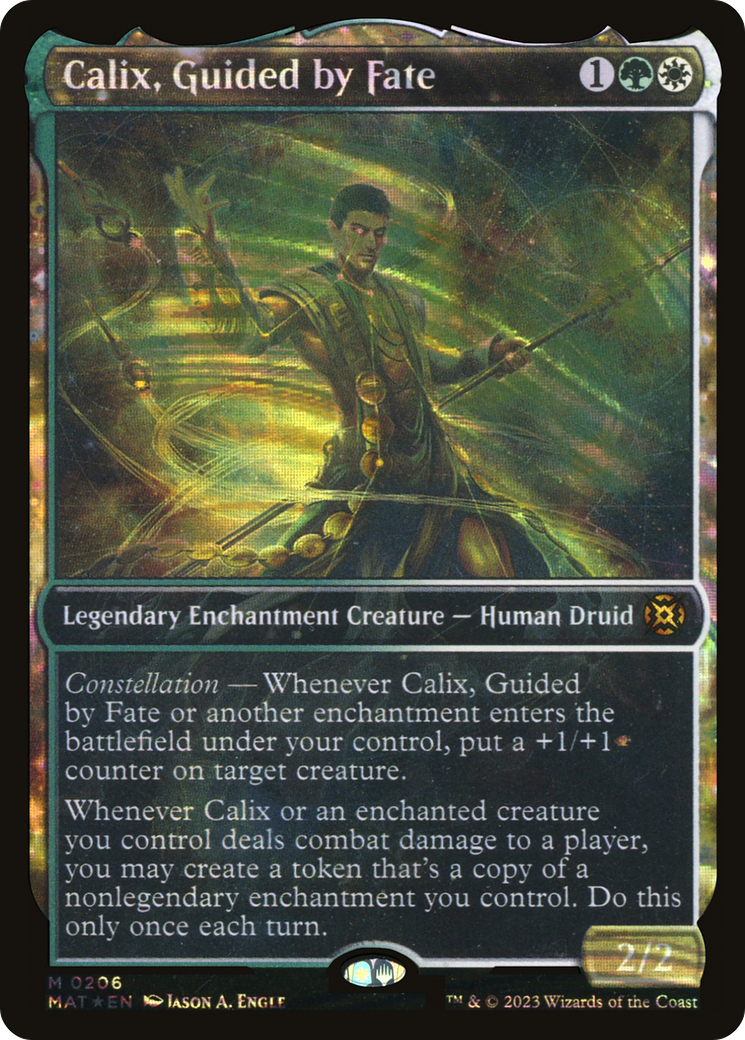 Calix, Guided by Fate (Showcase Halo Foil) [March of the Machine: The Aftermath] - Trinity Hobby