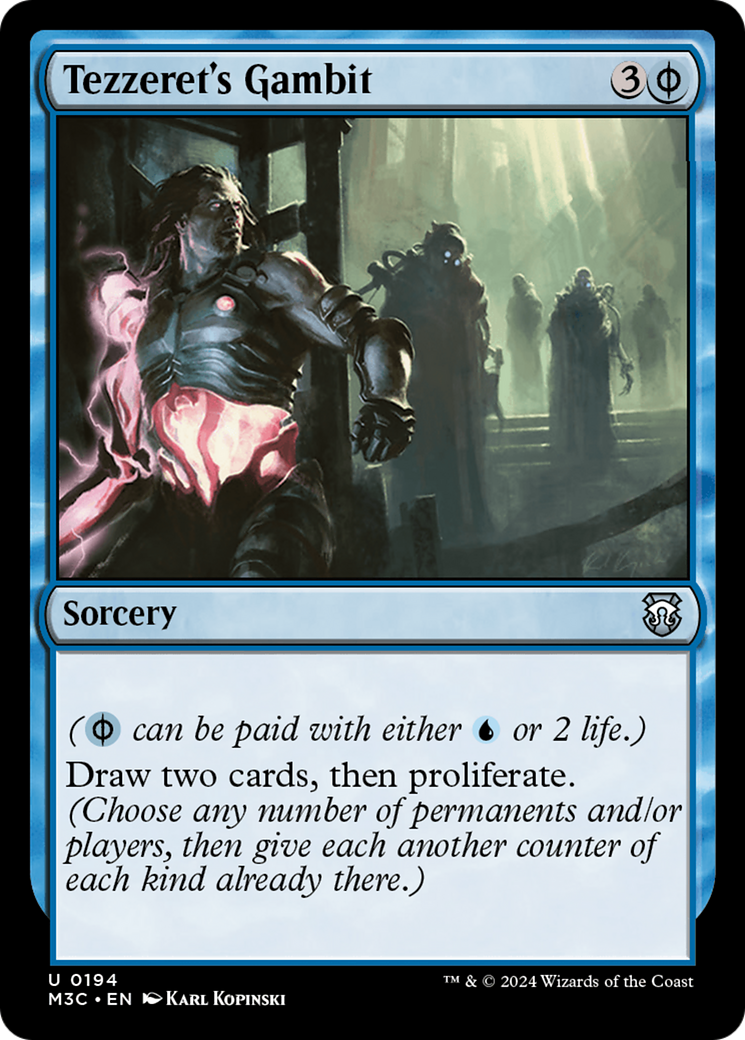 Tezzeret's Gambit  [Foil]  (M3C-194) - [Modern Horizons 3 Commander] - Trinity Hobby