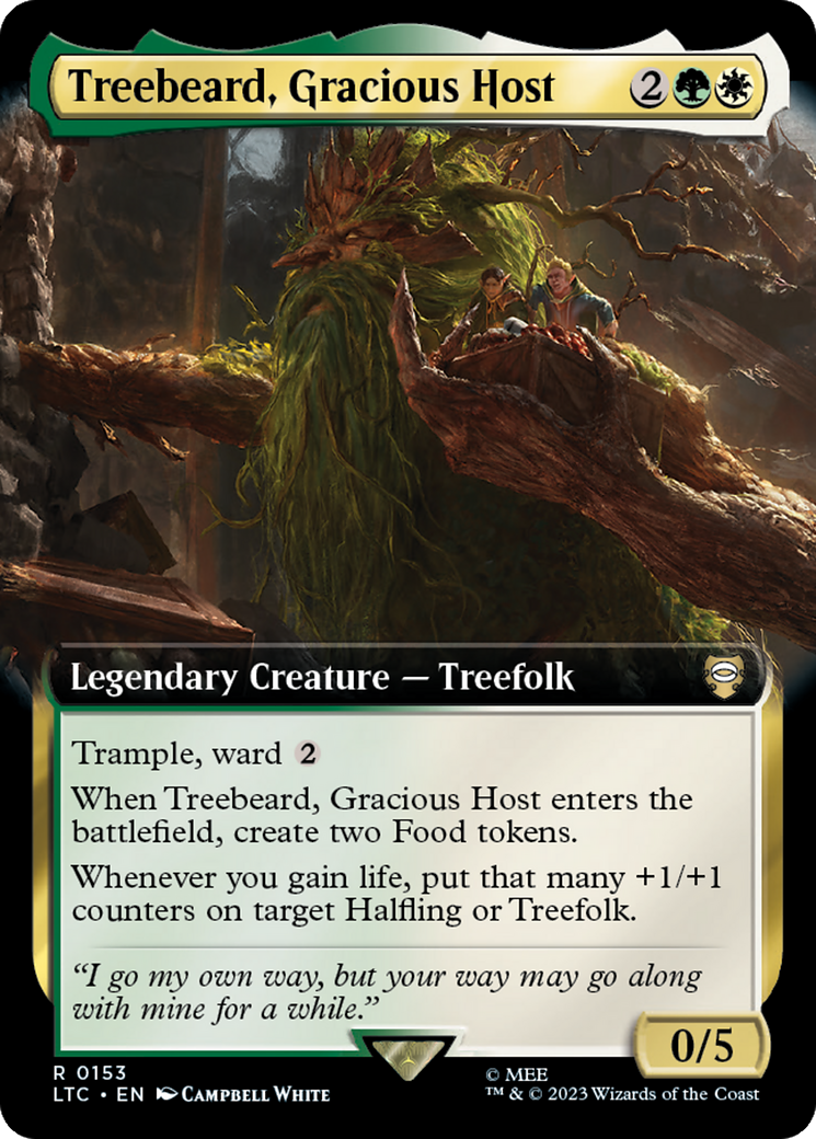 Treebeard, Gracious Host (Extended Art) [The Lord of the Rings: Tales of Middle-Earth Commander] - Trinity Hobby