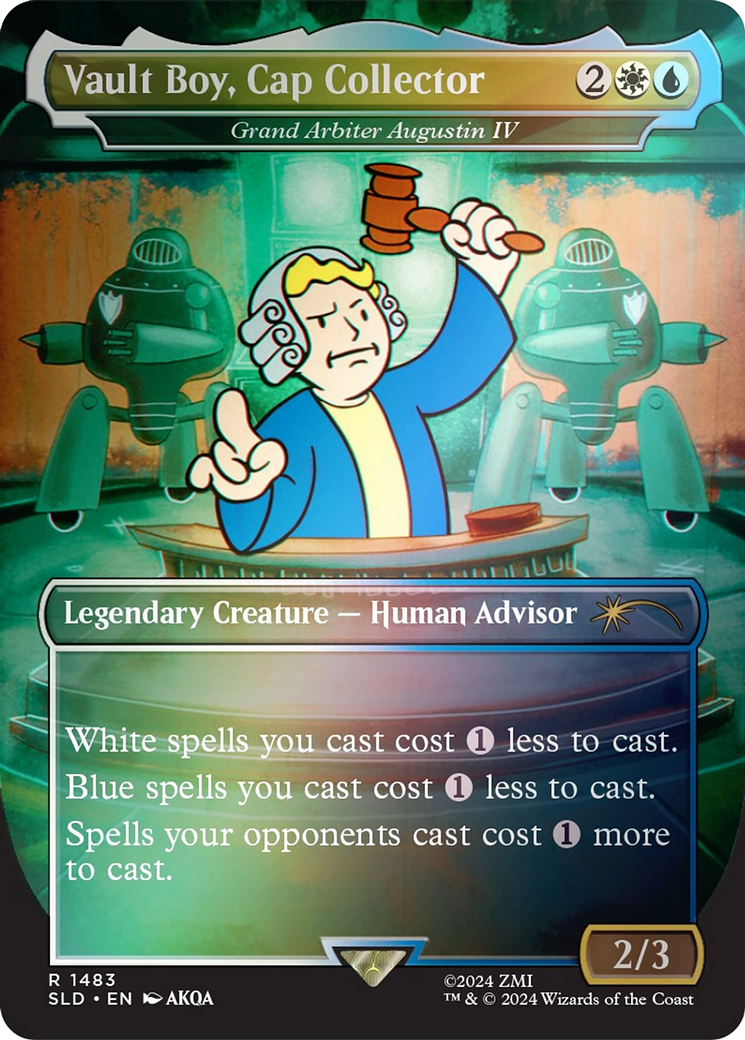 Vault Boy, Cap Collector - Grand Arbiter Augustin IV (Rainbow Foil) [Secret Lair Drop Series] - Trinity Hobby