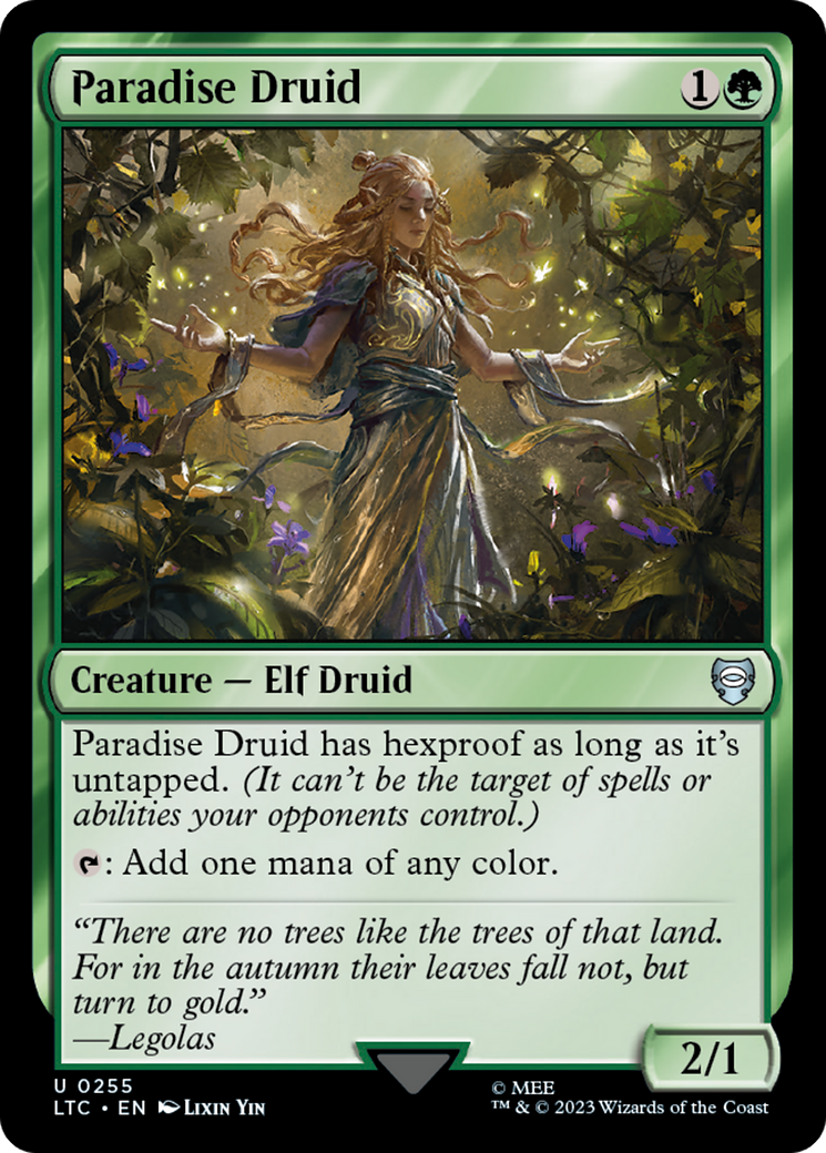 Paradise Druid [The Lord of the Rings: Tales of Middle-Earth Commander] - Trinity Hobby