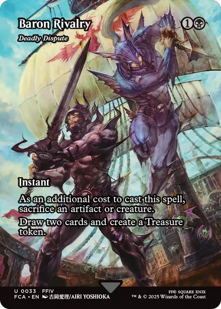 Deadly Dispute  [Foil]  (FCA-033) - [FINAL FANTASY: Through the Ages] / Baron Rivalry (Borderless) - Trinity Hobby