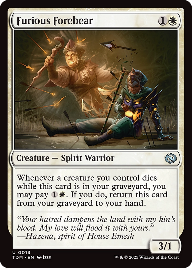 Furious Forebear  (TDM-013) - [Tarkir: Dragonstorm]
